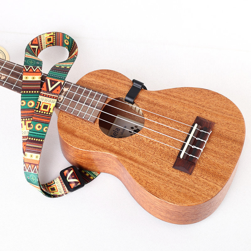 National Style Ukulele Ukulele Small Guitar Strap Manufacturer Wholesale Ukulele Hook Strap